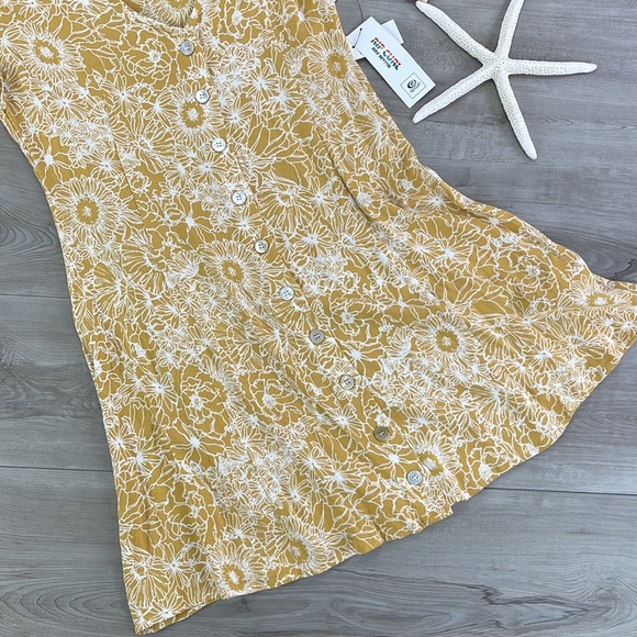 🔆RIP CURL🔆 GOLDEN DAYS FLORAL DRESS - Picture 7 of 11